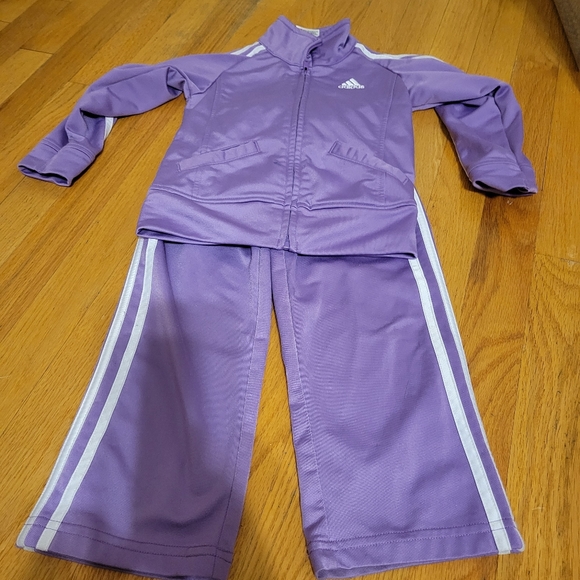 adidas Other - 3T purple track suit